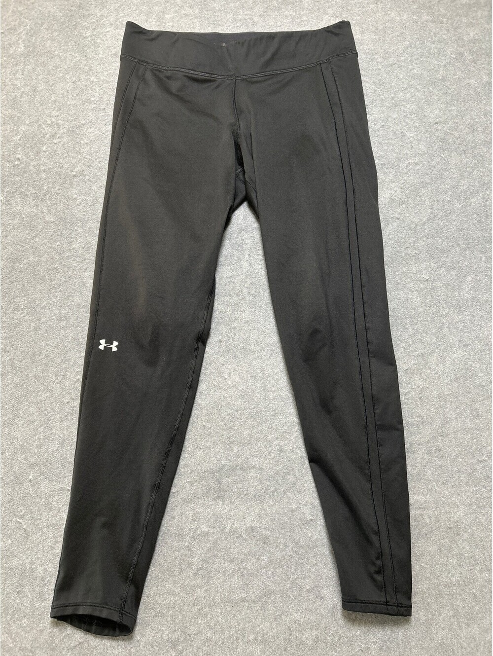 Under Armour Womens Small Black Compression Leggings Athletic Workout